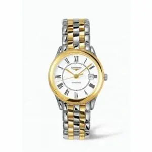 Longines Flagship 35.6 Automatic Two Tone White Roman L4.774.3.21.7