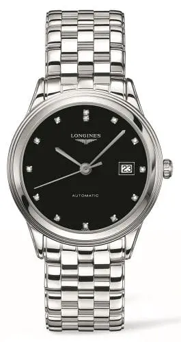 Longines Flagship 38.5 Black Diamond / Bracelet L4.874.4.57.6