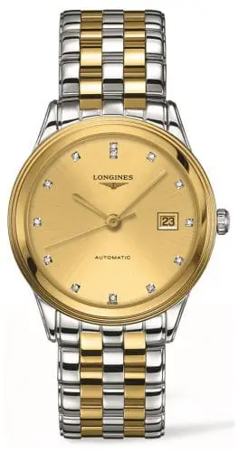 Longines Flagship 38.5 Two Tone / Gold Diamond L4.874.3.37.7