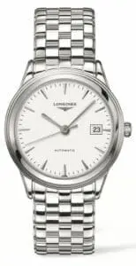 Longines Flagship 38.5 White / Bracelet L4.874.4.12.6