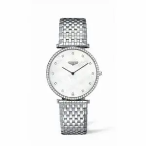 Longines La Grande Classique 37 Quartz Diamond Bezel MOP L4.770.0.80.6