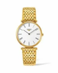 Longines La Grandes Classique Quartz 36 PVD / White Roman / Bracelet L4.755.2.11.8