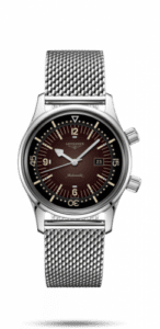 Longines Legend Diver 36 Stainless Steel / Brown / Mesh L3.374.4.60.6