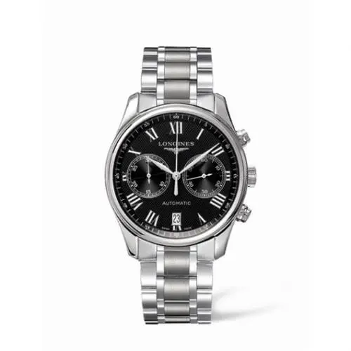 Longines Master Collection Chronograph 40 Stainless Steel / Black - Roman / Bracelet L2.629.4.51.6