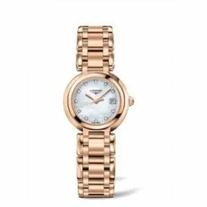Longines PrimaLuna Quartz 26.5 Pink Gold / MOP / Bracelet L8.110.8.87.6