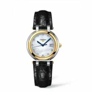 Longines PrimaLuna Quartz 30 Stainless Steel / Yellow Gold / MOP L8.112.5.93.2