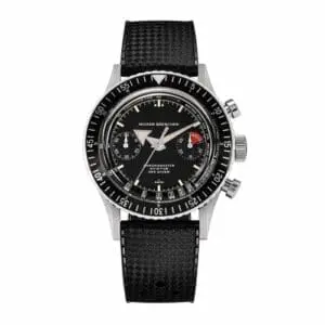 Nivada Grenchen Chronomaster Aviator Sea Diver Manual Stainless Steel / Black / Rubber Tropic 86007M-RUBT