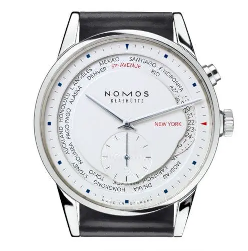 Nomos Glashütte Zürich Weltzeit 5th Avenue 805.S3