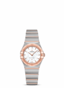Omega Constellation Manhattan 25 Quartz Stainless Steel / Sedna Gold / MOP 131.20.25.60.05.001