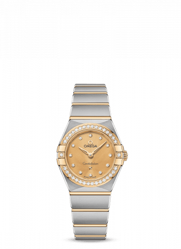 Omega Constellation Manhattan 25 Quartz Stainless Steel / Yellow Gold / Champagne - Diamond / Diamond 131.25.25.60.58.001