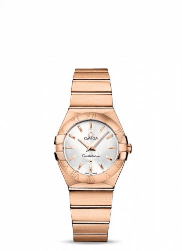 Omega Constellation Quartz 27 Brushed Red Gold / Silver 123.50.27.60.02.001