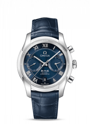 Omega De Ville Co-Axial 42 Chronograph Stainless Steel / Blue 431.13.42.51.03.001