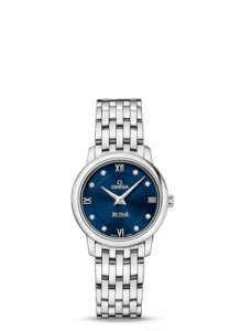 Omega De Ville Prestige Quartz 27.4 Stainless Steel / Blue / Bracelet 424.10.27.60.53.001