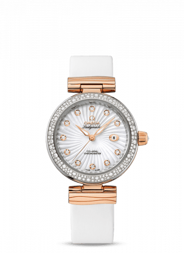 Omega Ladymatic Co-Axial 34 Stainless Steel / Red Gold / Diamond / MOP 425.27.34.20.55.001
