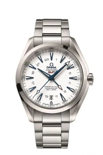 Omega Seamaster Aqua Terra 150M Co-Axial 43 GMT Titanium / White / Bracelet / GoodPlanet 231.90.43.22.04.001