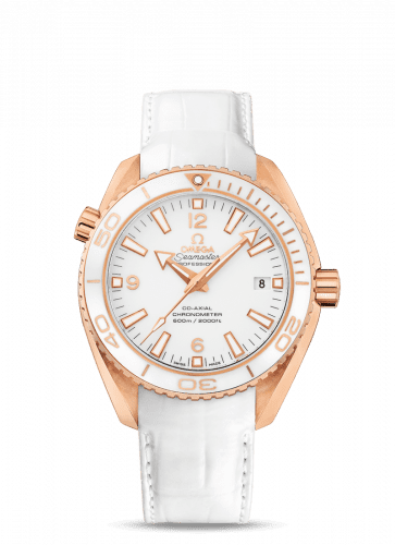 Omega Seamaster Planet Ocean 600M Co-Axial 42 Red Gold / White / Alligator 232.63.42.21.04.001