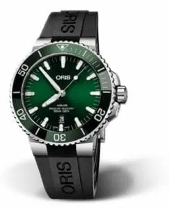 Oris Aquis Date 43.5 Stainless Steel / Green / Rubber 01 733 7730 4157-07 4 24 64EB