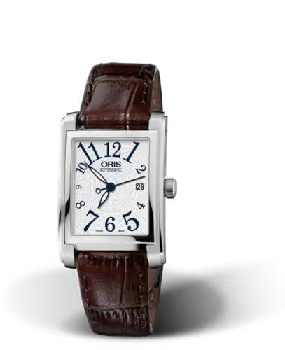 Oris Rectangular Date 24.5 Stainless Steel / Silver - Arabic 01 561 7656 4061-07 5 17 70FC