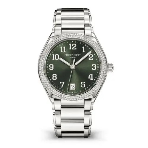 Patek Philippe Twenty-4 Automatic Stainless Steel / Diamond / Olive Green 7300/1200A-011