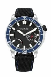 Pequignet Royale 300 Black-Blue / Canvas 9051443CN