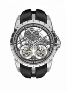 Roger Dubuis Excalibur Double Flying Tourbillon White Gold / Grey DBEX0819