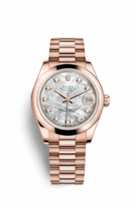 Rolex Datejust 31 Everose Domed / President / MOP 178245f-0026