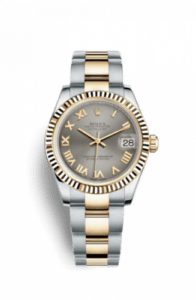 Rolex Datejust 31 Rolesor Yellow Fluted / Oyster / Steel Roman 178273-0088