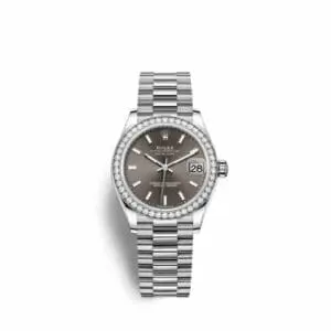 Rolex Datejust 31 White Gold Diamond / Grey 278289rbr-0014
