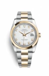 Rolex Datejust 36 Rolesor Yellow Domed / Oyster / White Diamond 116203-0187