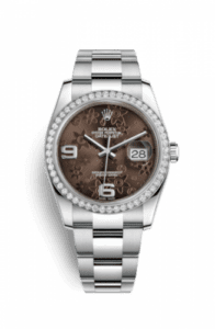 Rolex Datejust 36 Stainless Steel Diamond / Oyster / Bronze Floral 116244-0006