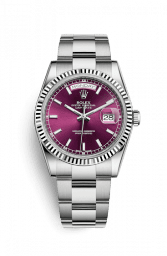 Rolex Day-Date 36 White Gold / Oyster / Cherry 118239-0304