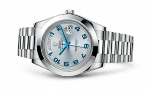 Rolex Day-Date II Platinum Ice Blue Arabic 218206-0010