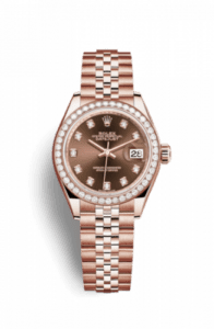 Rolex Lady-Datejust 28 Everose Diamond / Jubilee / Chocolate Diamond 279135rbr-0018