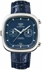 TAG Heuer Silverstone Stainless Steel / Blue / Alligator / Limited Edition CAM2110.FC6258
