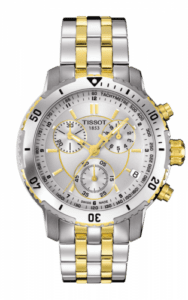 Tissot PRS 200 Quartz Chronograph Two Tone Silver T067.417.22.031.00