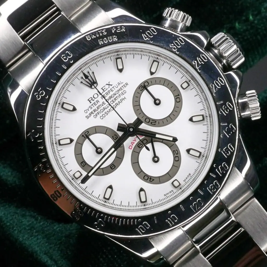 Rolex Daytona 40MM White Dial Stainless Steel WATCH ONLY EXCELLENT CONDITION 116520