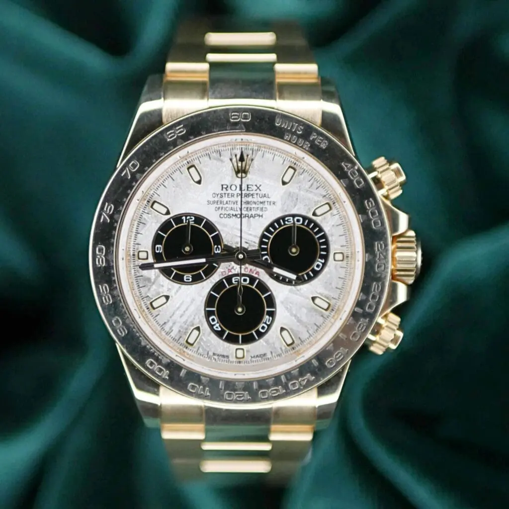 2022 Rolex Daytona Meteorite Dial Yellow Gold COMPLETE SET MINT CONDITION 116508