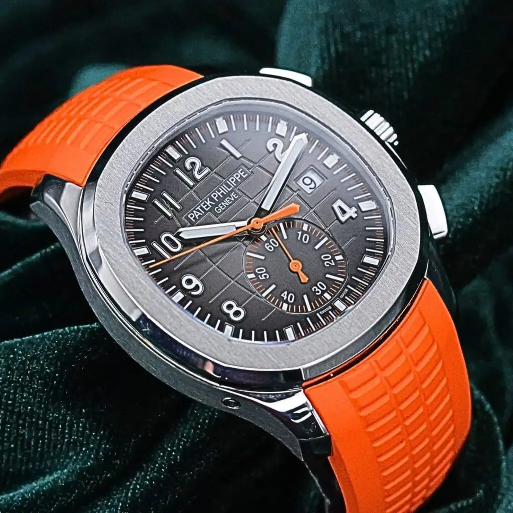 Patek Philippe Aquanaut 42.2MM Black Dial Stainless Steel COMPLETE SET NEAR MINT CONDITION 5968A-001