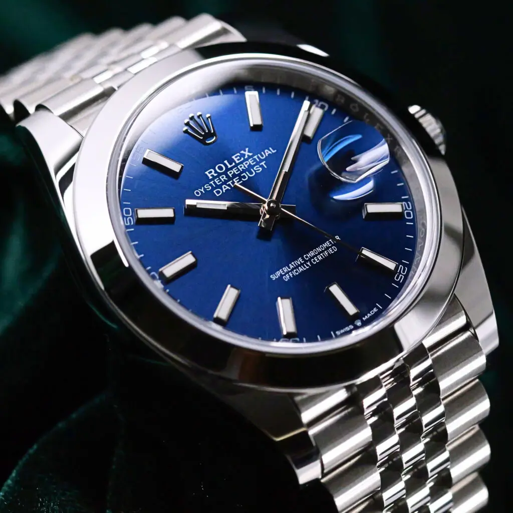2026 NEW UNWORN Rolex Datejust 41 Blue Dial Steel Bezel Jubilee Bracelet Stainless Steel 126300