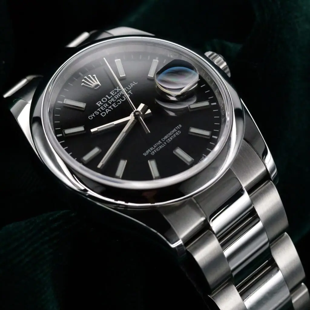 Rolex Datejust Black Dial Oyster Stainless Steel 36mm MINT CONDITION COMPLETE SET 126200-0004