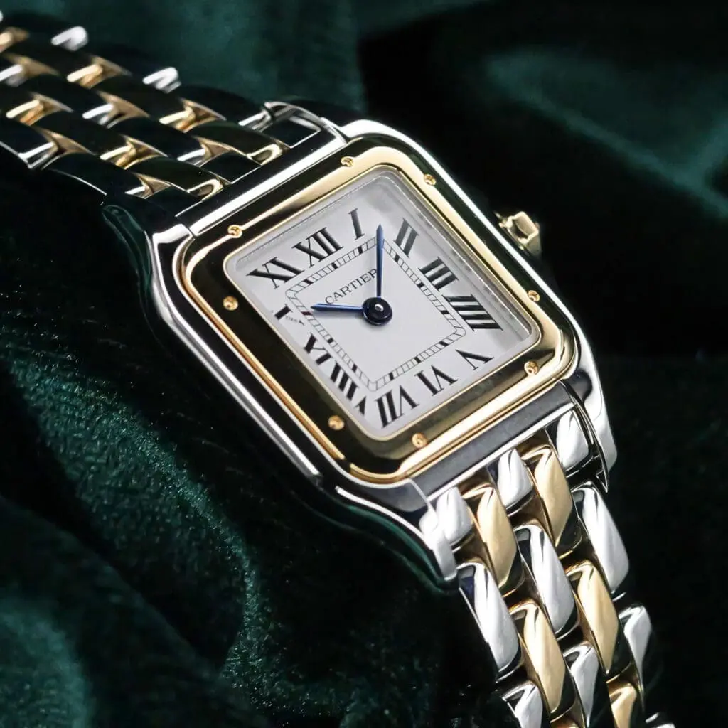 2026 NEW UNWORN Cartier Panthère White Dial Two-Tone Yellow Gold Stainless Steel 22mm COMPLETE SET W2PN0018
