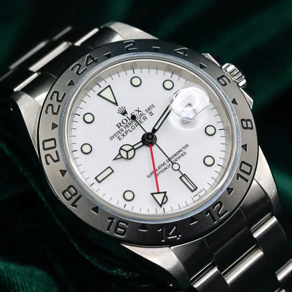 Rolex Explorer II "Polar" White Dial Stainless Steel 40mm MINT CONDITION COMPLETE SET 16570