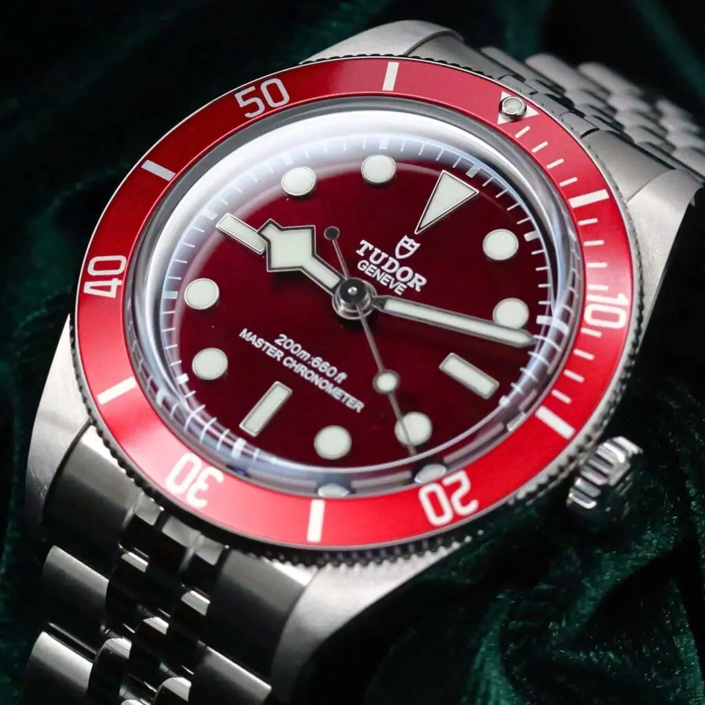 2025 Tudor Black Bay 58 Red Burgundy Dial Red Burgundy Bezel Jubilee Bracelet Stainless Steel 39mm MINT CONDITION COMPLETE SET 7939A1A0RU-0001