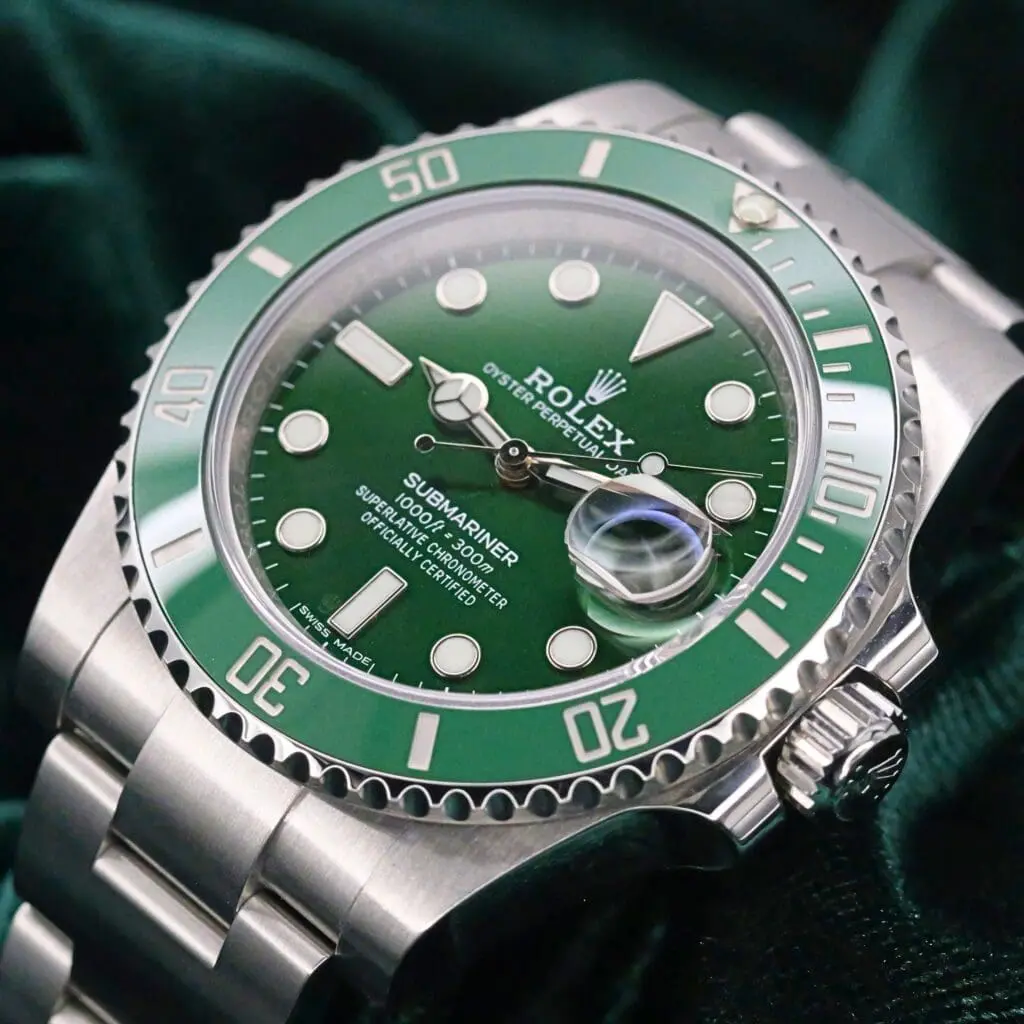 Rolex Submariner Date "Hulk" Green Dial Green Ceramic Bezel Stainless Steel 40mm MINT COMPLETE SET 116610LV