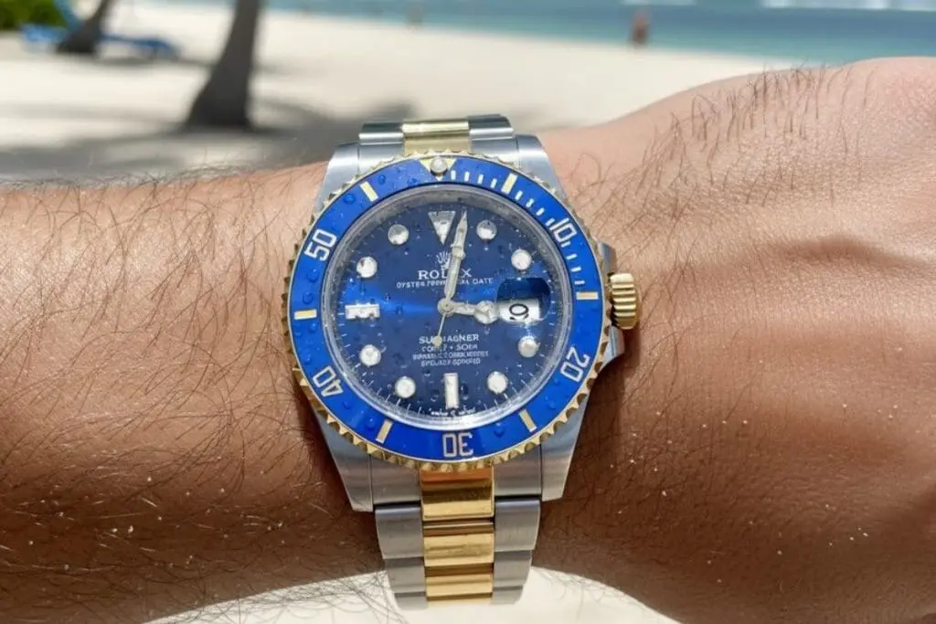 rolex submariner with moisture