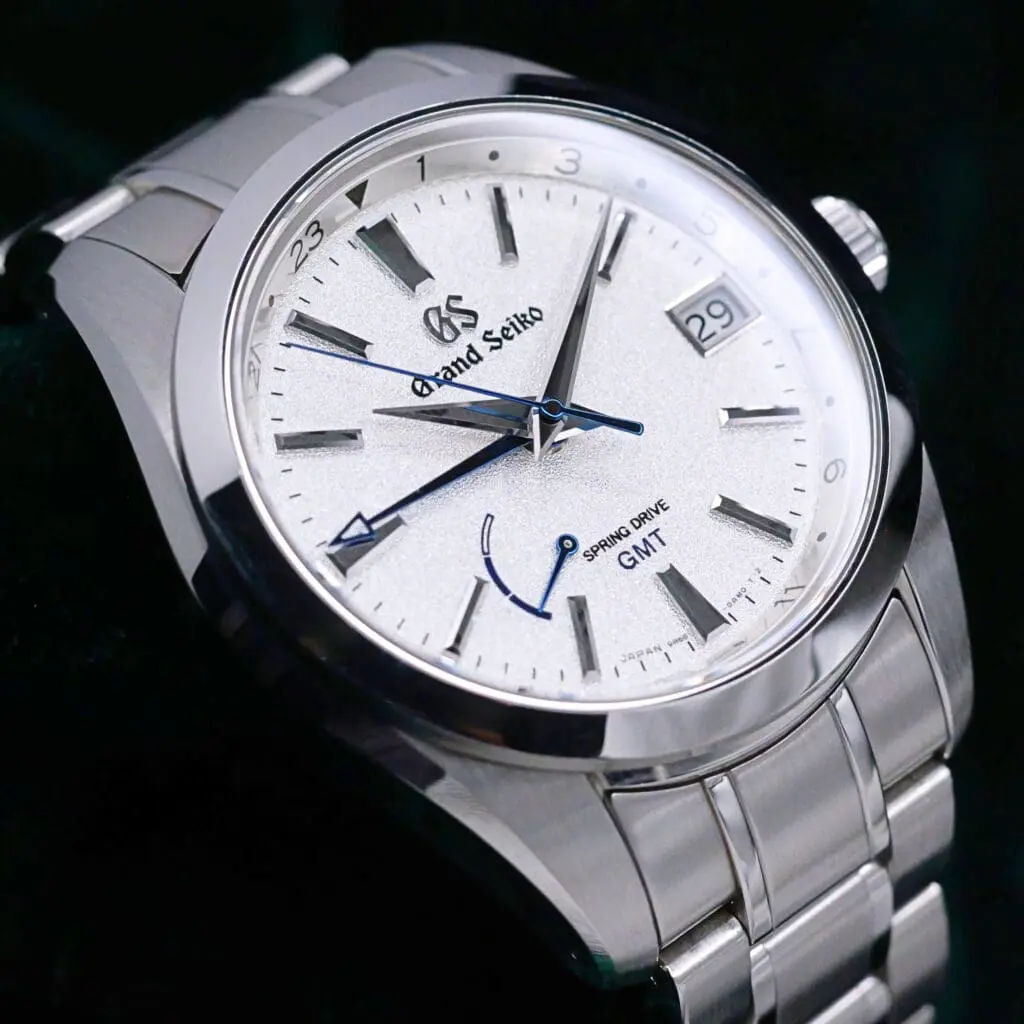 Grand Seiko Spring Drive GMT Limited Edition Blizzard Silver Dial Stainless Steel 41mm MINT CONDITION COMPLETE SET SBGE249