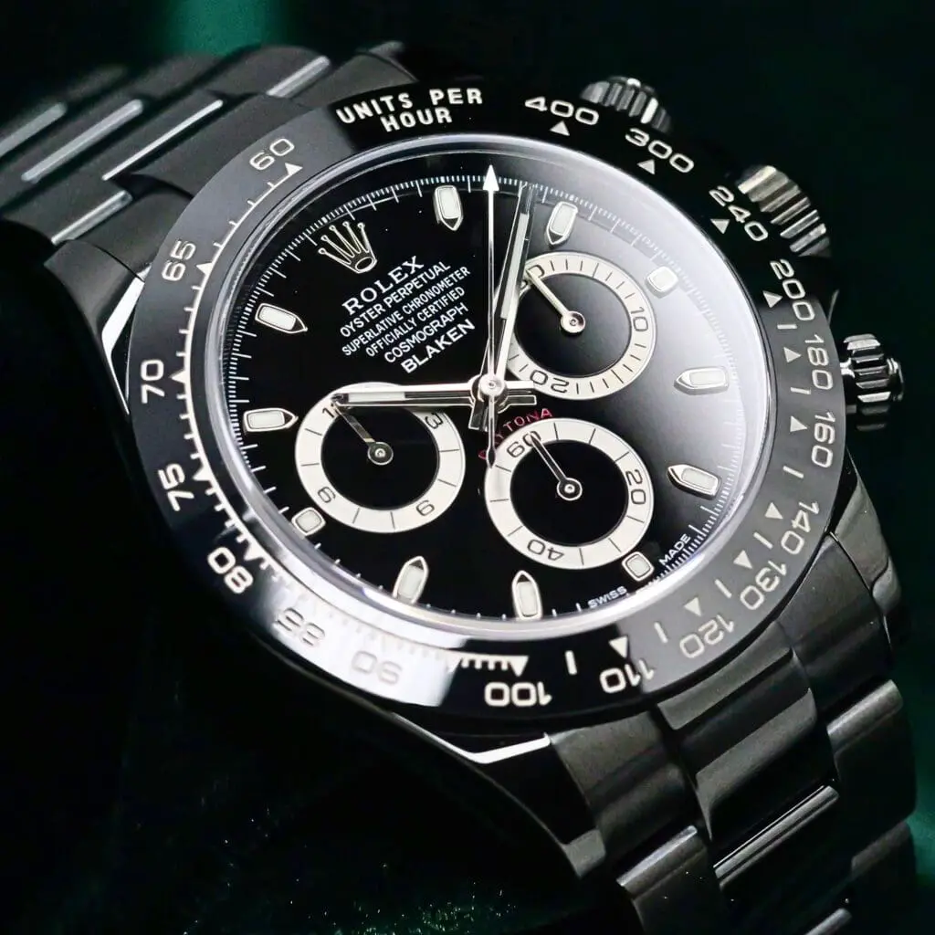 Rolex Daytona Blaken Black Dial Ceramic Bezel Black Ceramic Oyster Bracelet 40mm MINT CONDITION COMPLETE SET 126500LN