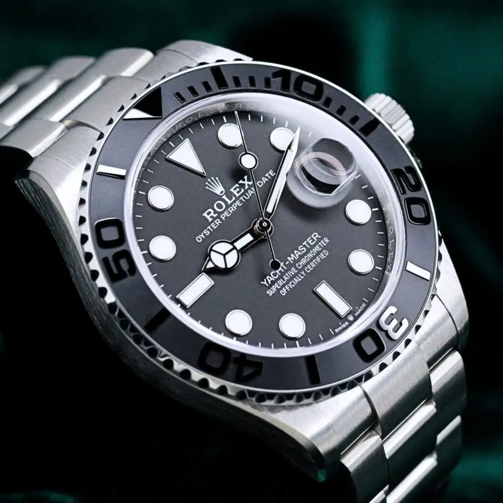 Rolex Yacht Master Black Dial Black Ceramic Bezel Oyster Bracelet Titanium 42mm MINT CONDITION COMPLETE SET 226627