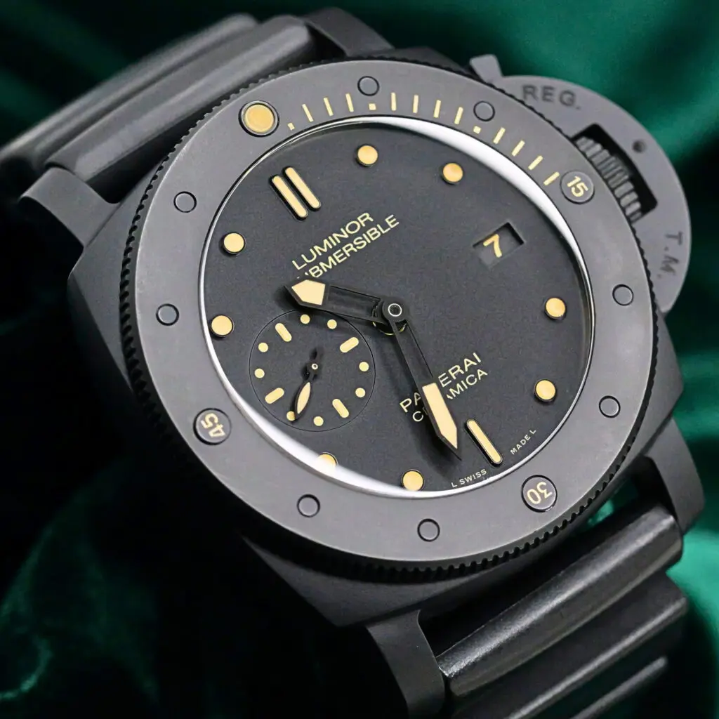 Panerai Luminor Submersible 1950 Ceramica Black Dial Black Rubber Strap Black Ceramic 47mm MINT CONDITION PAM00508