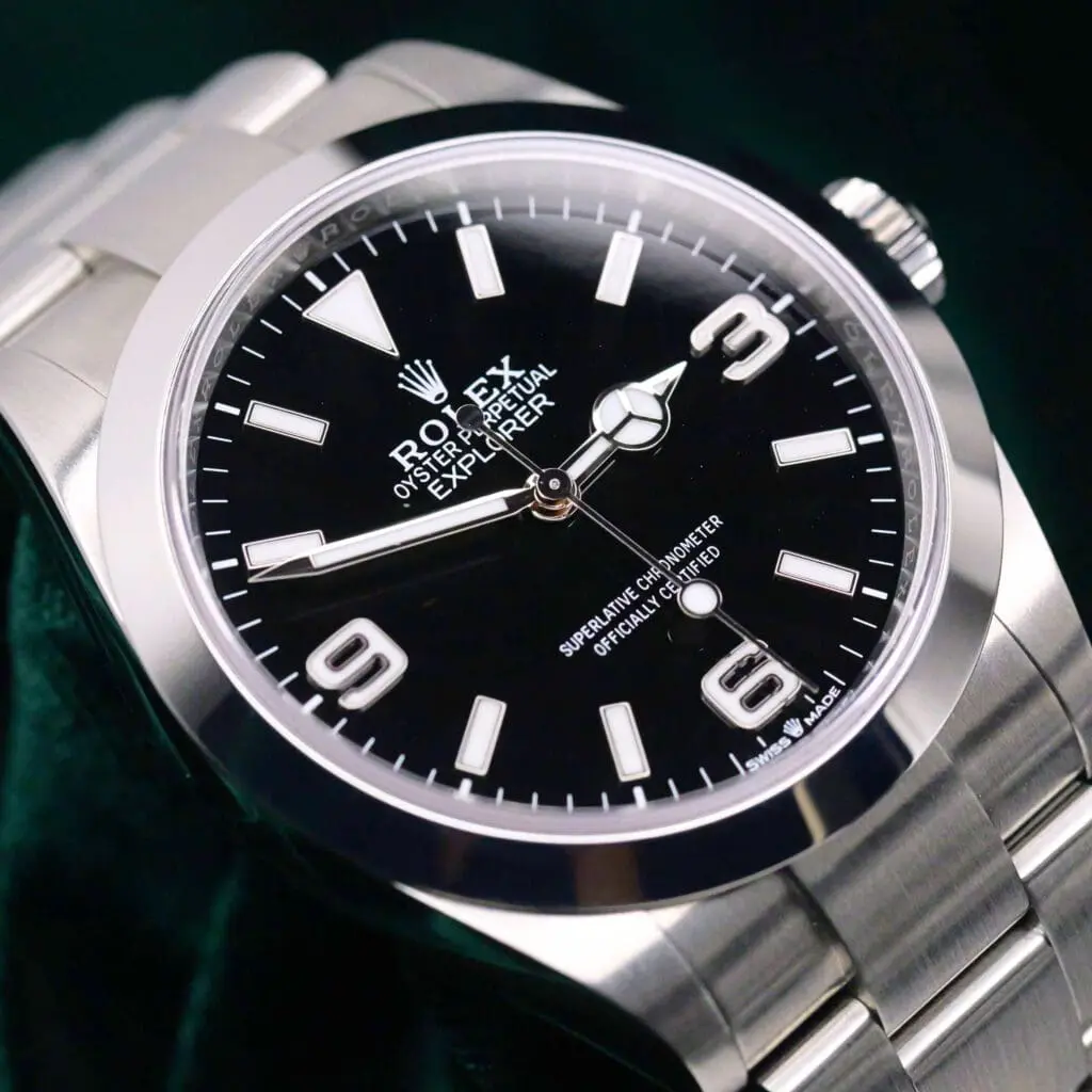 Rolex Explorer Black Dial Oyster Bracelet Stainless Steel 40mm MINT CONDITION COMPLETE SET 224270